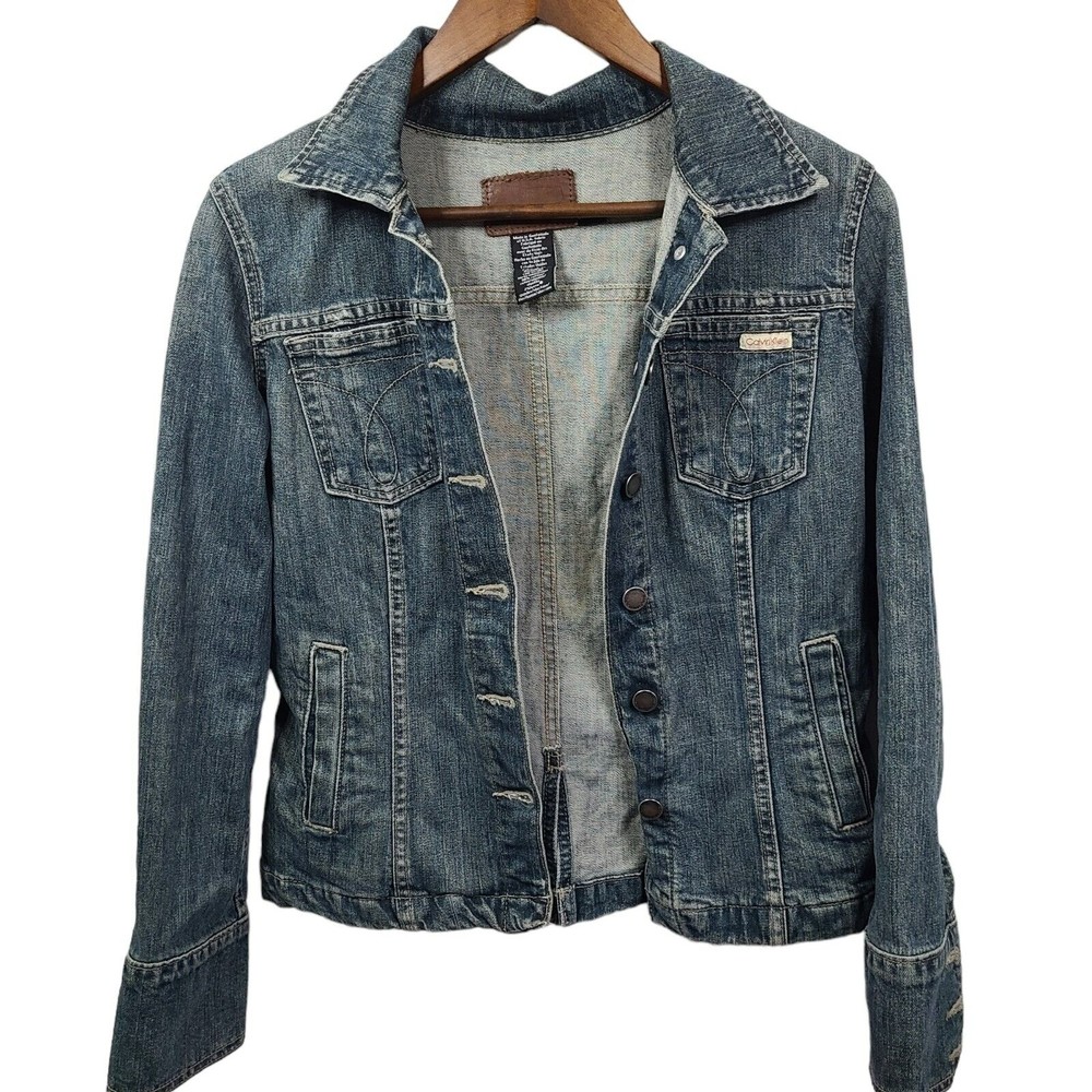 Calvin Klein Medium Wash Denim Jacket Small
